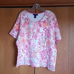 Karen Scott 2x floral top